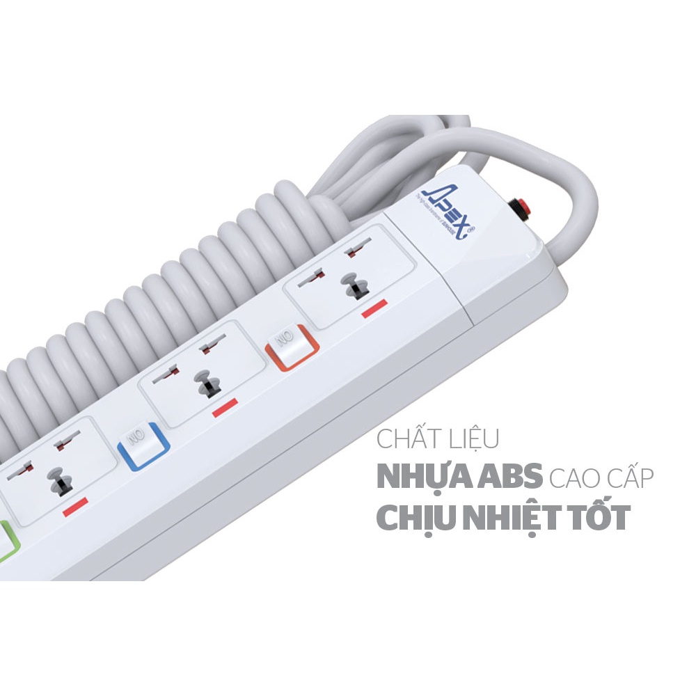 Ổ cắm điện Sunhouse  APE-OC2-5RD - Bảo hành 12 tháng