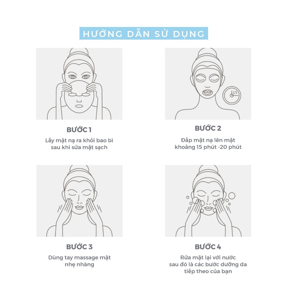 Mặt nạ dưỡng da giấy chống lão hóa dưỡng ẩm trắng da giảm mụn đá băng images LUVELA MN10 | BigBuy360 - bigbuy360.vn