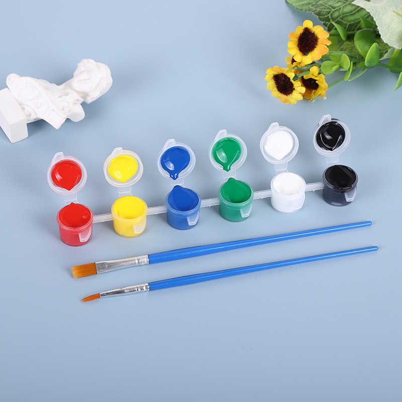 Màu acrylic set mini tô tượng, tô màu handmade