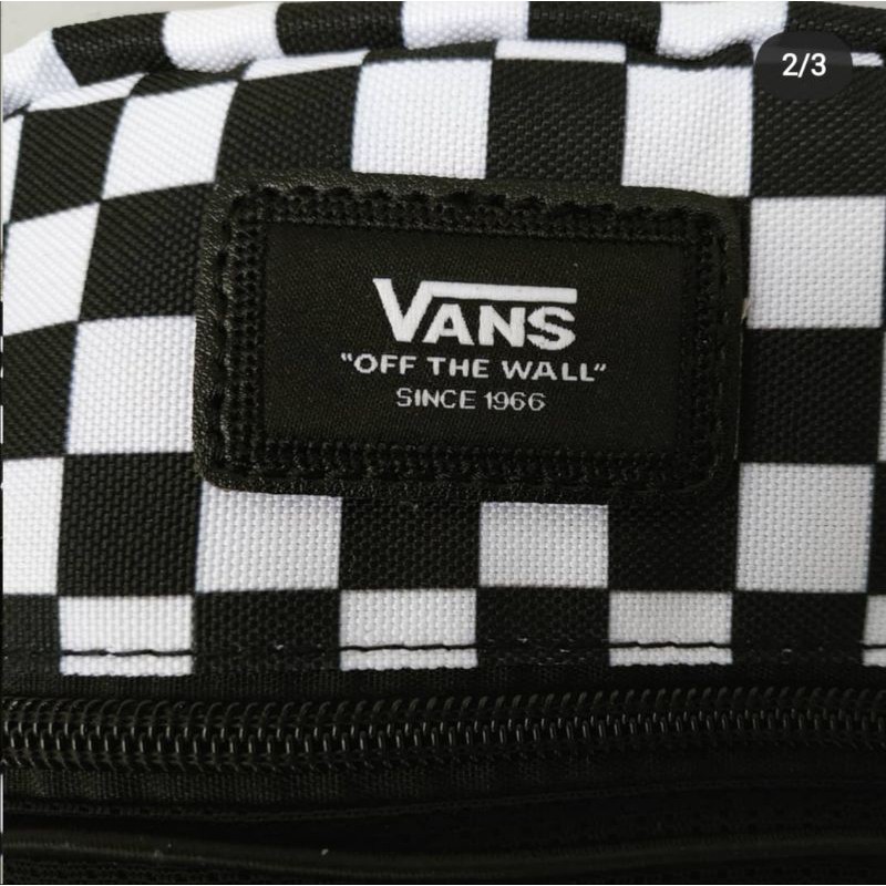 Vans Túi Đeo Vai Họa Tiết Sọc Caro Phong Cách Cá Tính