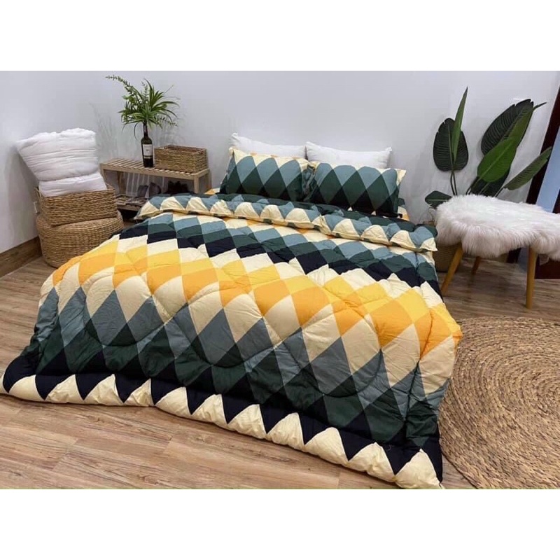 [Xả Kho Giá Gốc ] Bộ ga gối Cotton Poly bo chun M6/M8 drap giường poly, ga trải giường kèm 2 vỏ gối | BigBuy360 - bigbuy360.vn