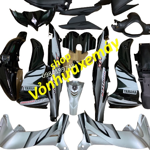 Fuil dàn áo xe JUPITER gravita  màu đen bạc ,vỏ nhựa xe jupiter MX ,mủ trắng nguyên sinh loại 1