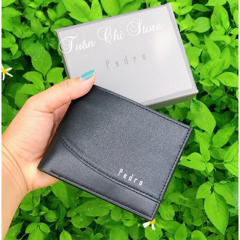 ⚡𝑯𝑨̀𝑵𝑮 𝑪𝑨𝑶 𝑪𝑨̂́𝑷⚡ Ví Da Nam Pedroo Cao Cấp- Ví Nam Ngang Kèm Hộp Và Túi Xách Giấy Hãng ,Làm Quà Tặng Sang Trọng Lịch Sự