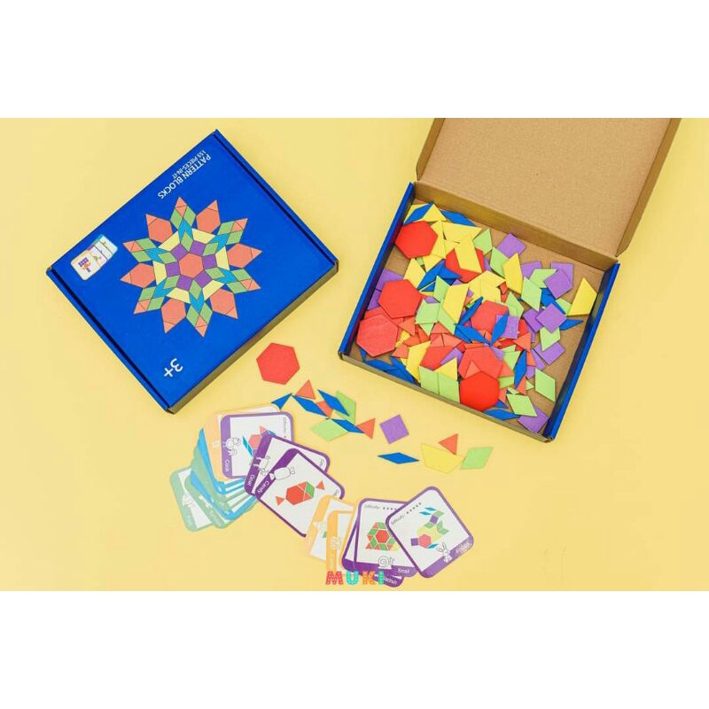 Đồ Chơi Lắp Ghép Sáng Tạo Pattern Blocks 155 Chi Tiết