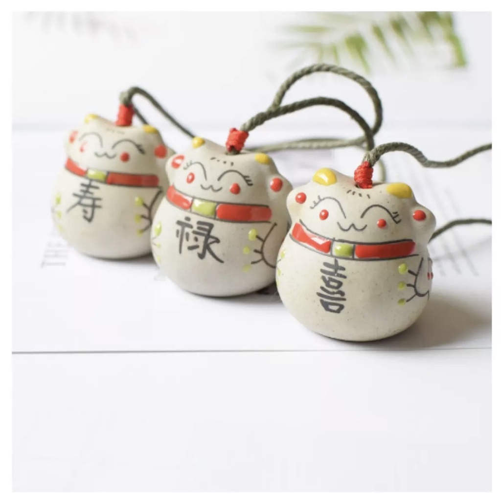 Chuông Mèo Sứ May Mắn 🌼🌼🌼🍀🍀🍀