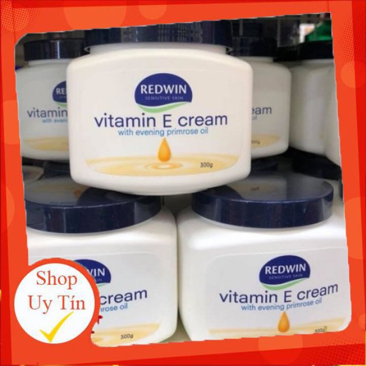 Kem dưỡng da mềm mịn REDWIN Vitamin E Cream 300g - dưỡng ẩm cải thiện nứt nẻ, khô ráp da