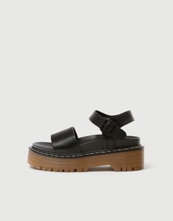 Sandal nữ màu đen Pull&bear authentic
