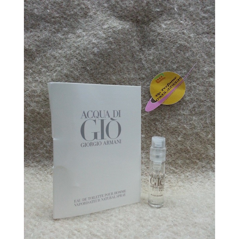 [NƯỚC HOA NAM] – sample ARMANI - Acqua Di Giò Pour Homme EDT 1.5ml