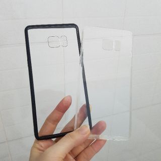 Ốp Samsung Note 7/ Note FE dẻo viền lưng trong suốt