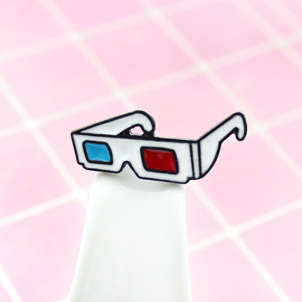 YOML✔Fashion 3D Sunglasses Badge Collar Lapel Brooch Pin Clothes Jewelry Bag Decor