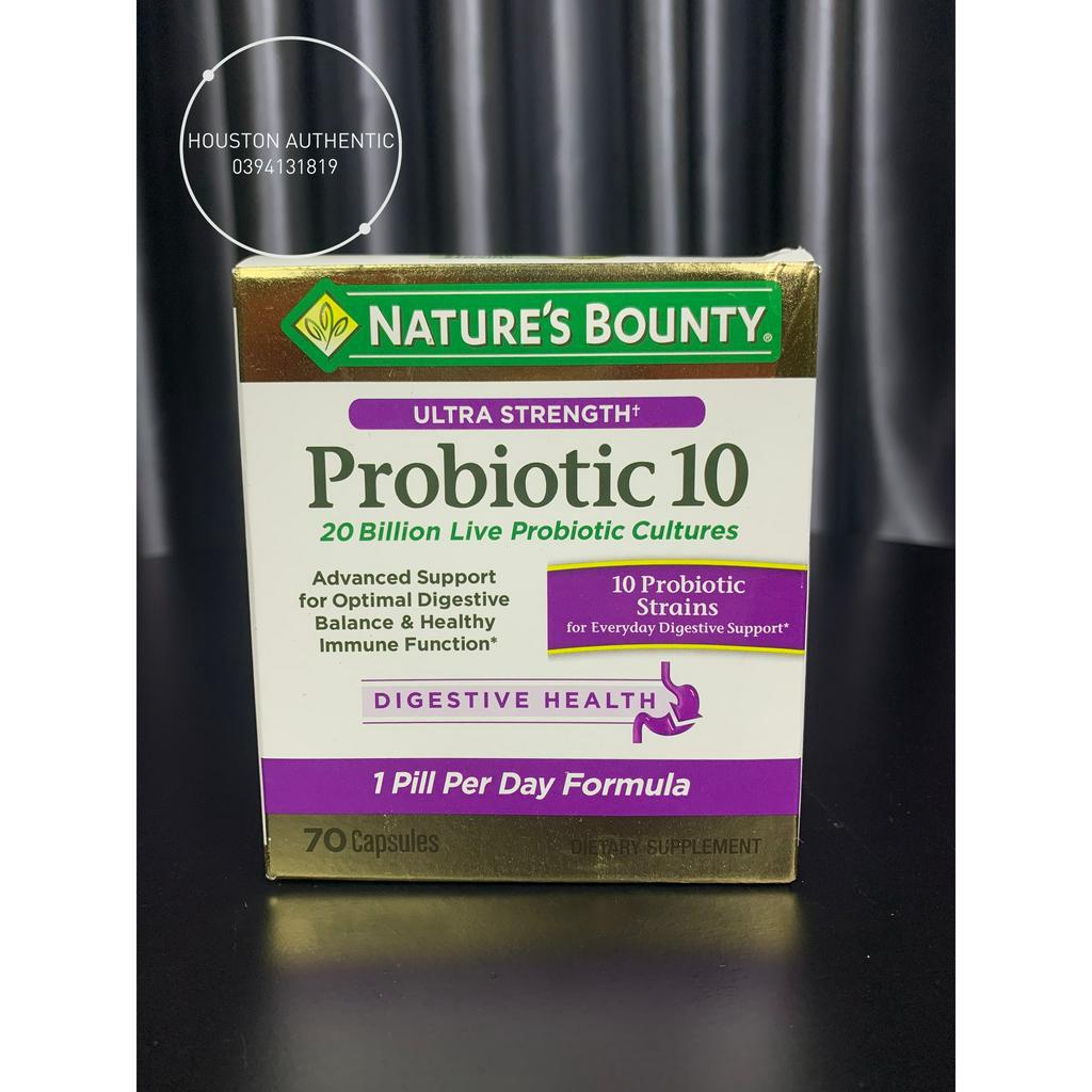 Hỗ trợ hệ tiêu hóa và đường ruột Nature’s Bounty Advanced Probiotic 10 70 viên