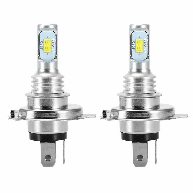 2X H4 9003 Hb2 6000K Super White Csp Led Headlight Bulb Kit High Low Beam Canbus