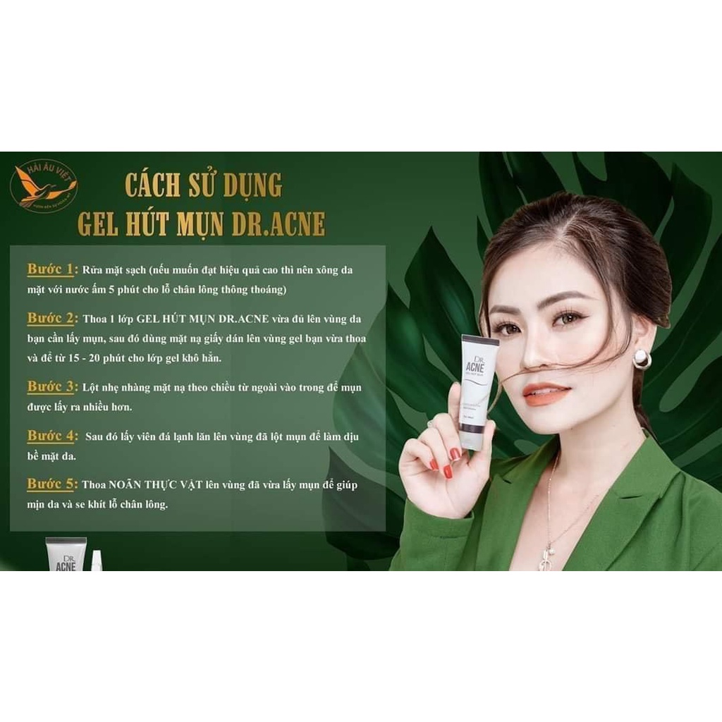 Bộ sản phẩm sạch mụn và dưỡng da (noãn thực vật +gel lột)