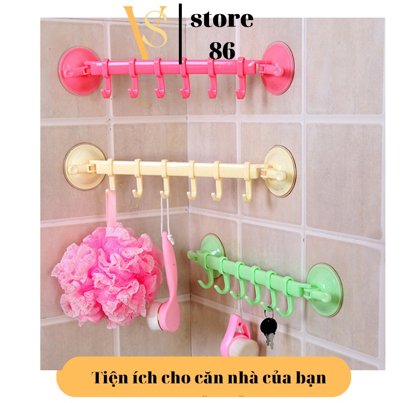 Móc Treo Nhà Tắm, Nhà Bếp Hút Chân Không - 2 Đầu Hít Chân Không