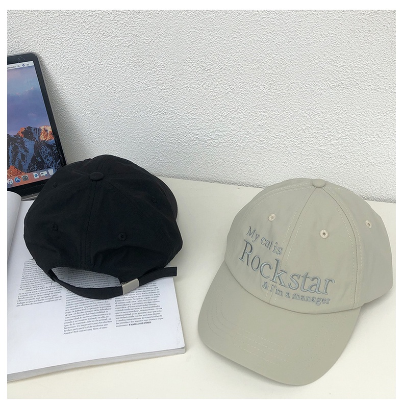 Mũ Lưỡi Trai Mềm Thêu Chữ my catis rockstar 22