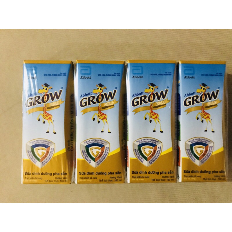 SỮA BỘT PHA SẴN ABBOTT GROW HƯƠU CAO CỔ 180ML PHA SẴN, LỐC 4 HỘP