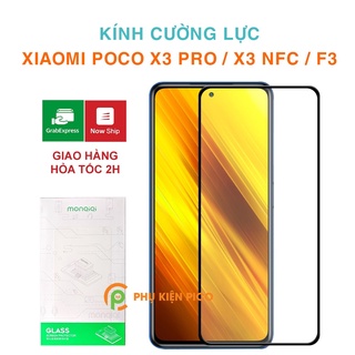 Kính cường lực Xiaomi Poco X3 Pro / Poco X3 NFC / Poco F3 / Pocophone F1 chính hãng Monqiqi - Dán màn hình Poco