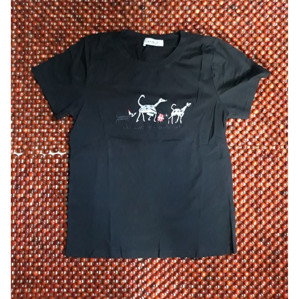 ÁO THUN NỮ ĐEN KIỂU [FREE SIZE DƯỚI 58KG]