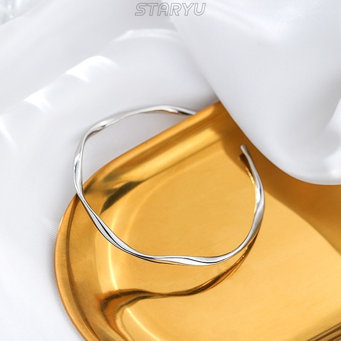 Vòng tay bạc 925 thiết kế đơn giản cho nữ