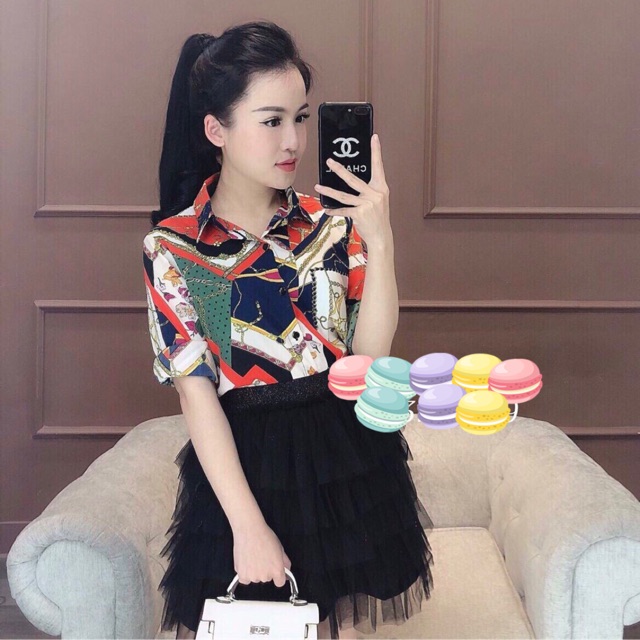 Áo sơmi lụa hàng qc