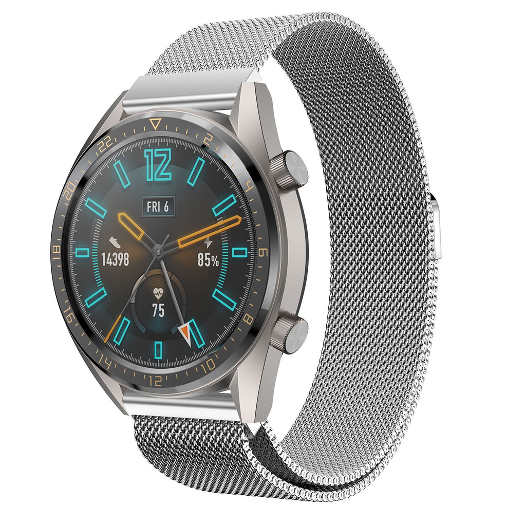 Dây đeo lưới thép không gỉ thời trang cho đồng hồ thông minh Huawei Watch GT 22mm