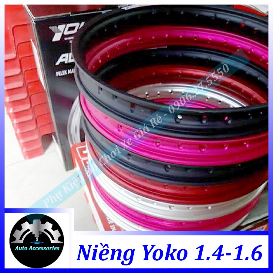 Niềng YOKO bảng 1.4-1.6 Thích hợp cho anh em lên Căm Đùm Niềng, cho Sirius Exciter Wave Future Sonic Raider Jupiter...