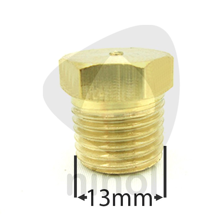 Nối thau bít ren ngoài ren 9.6, 13, 17, 21mm