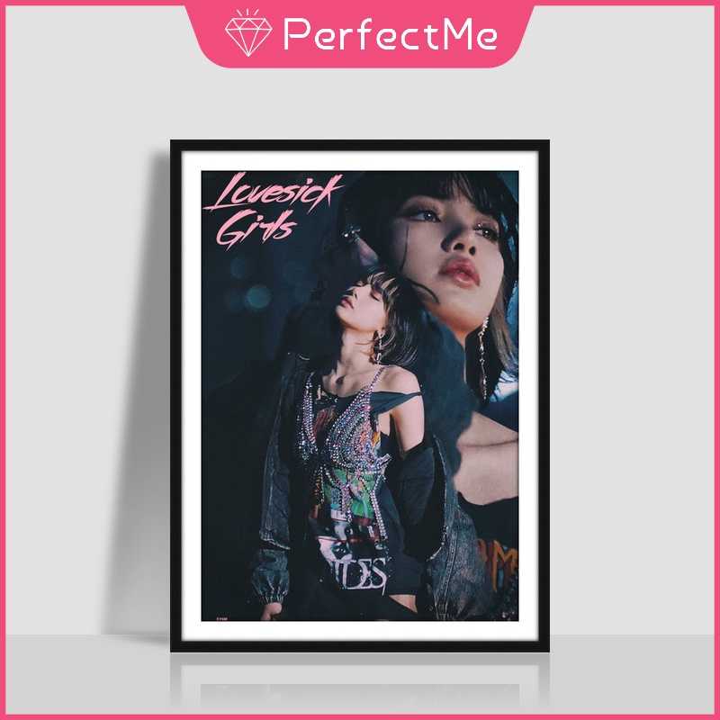 Tranh Đính Đá 5D Tự Làm 30X40cm Hình BLACKPINK Trang Trí Nhà Cửa