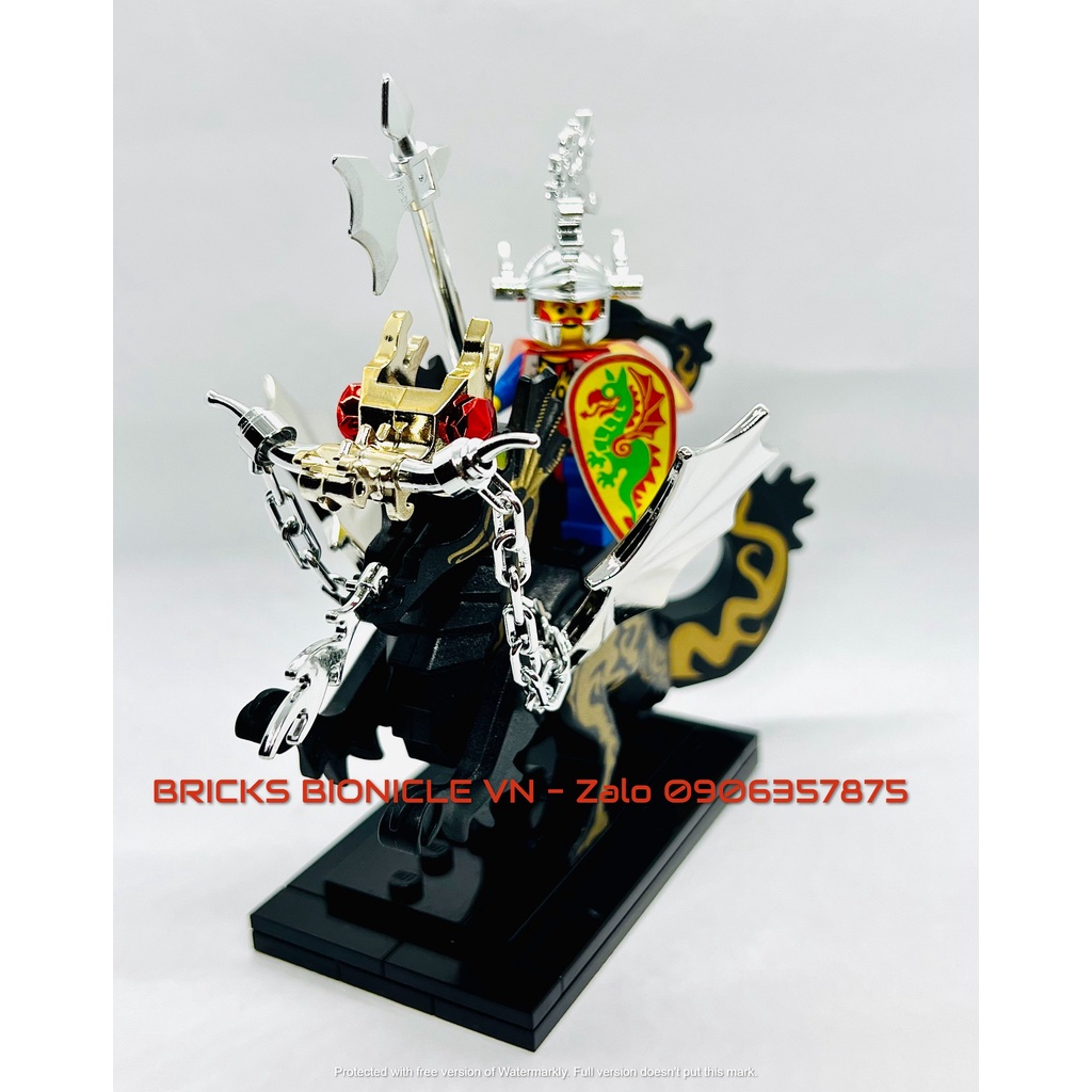 LEGO MINIFIGURES - ĐỒ CHƠI XẾP HÌNH LEGO MINIFIGURES - DRAGON KNIGHT & SLIVER DRAGON PLUME
