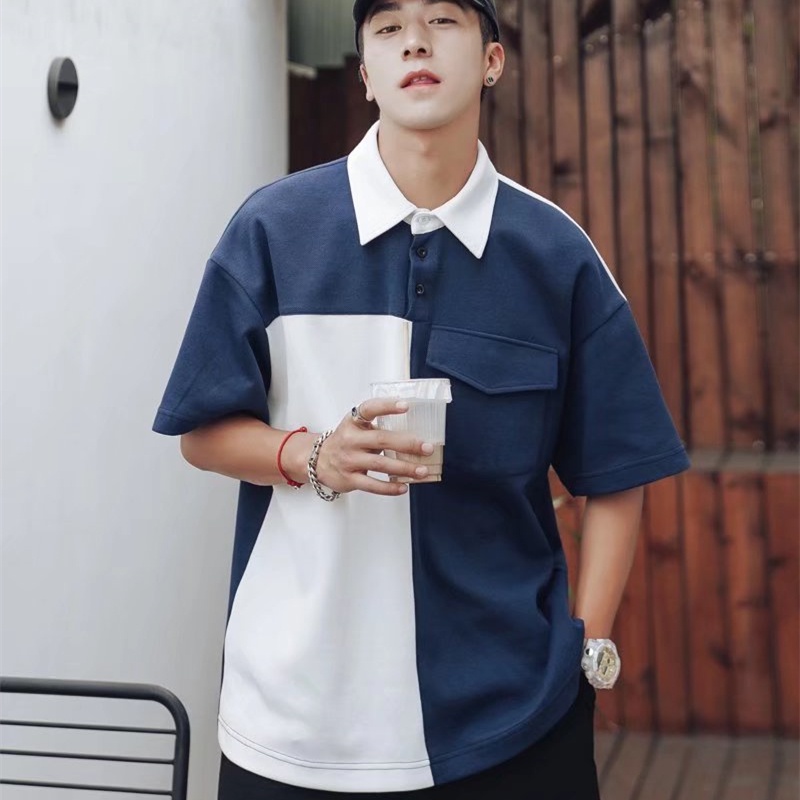 Áo Thun polo Tay Ngắn Dáng Rộng Thoải Mái Thời Trang Mùa Hè Cho Nam size M-2XL