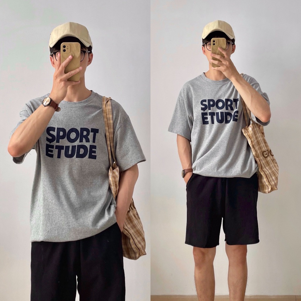 NOBITA HOME - ÁO THUN TAY NGẮN IN CHỮ SPORT ETUDE