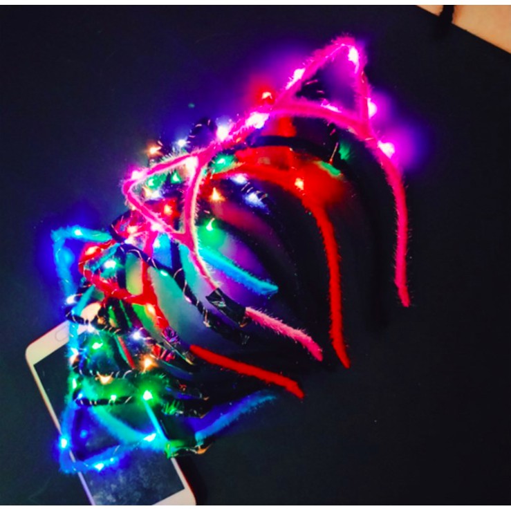 HCM Sỉ 8k - Cài tóc Tai Mèo đèn Led phát sáng