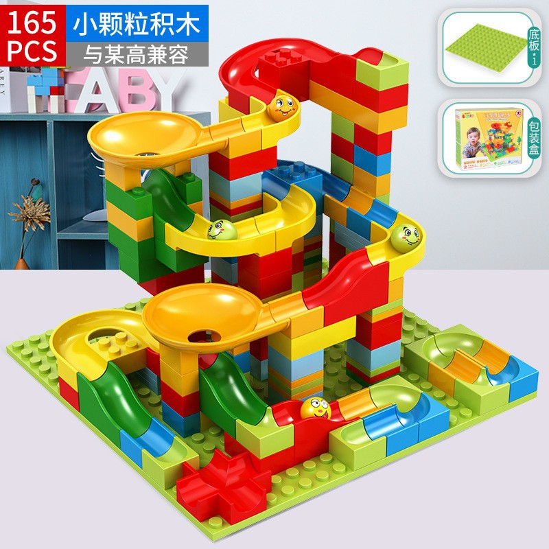 {Xả kho} Bộ Xếp Hình Cầu Trượt Lego Thả Bi 165-258-330 Chi Tiết Cho Bé, Đồ Chơi Xếp Hình Phát Triển Trí Não