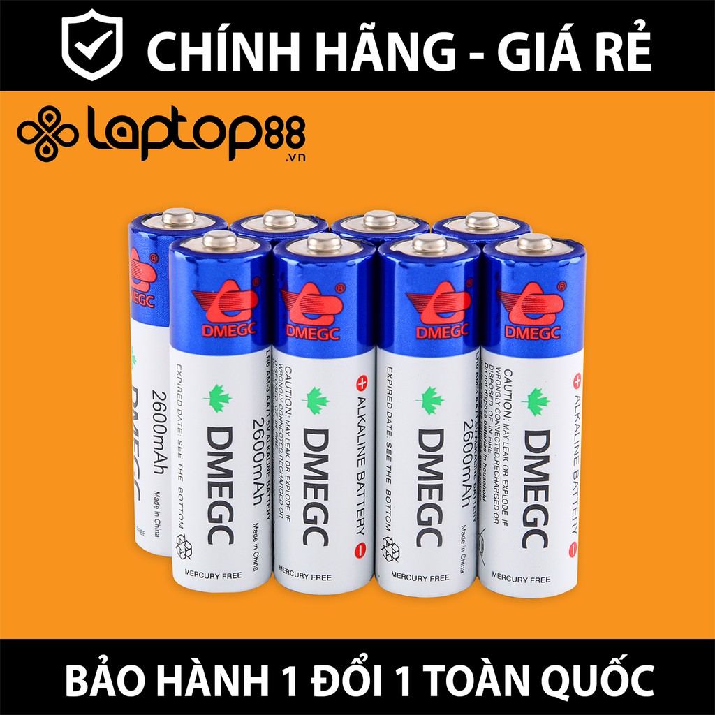 Pin tiểu pin AA Alkaline DMEGC 2600mAh - Hàng xịn, chính hãng mới tinh