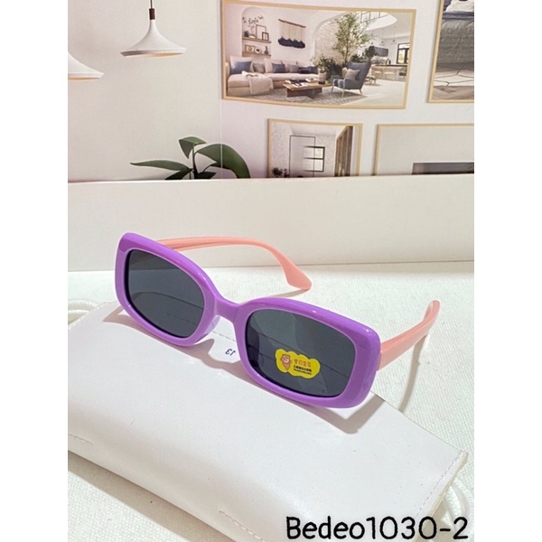 Kính mát cho bé gọng dẻochống UV400, thiết kế mắt tròn dễ đeo, màu sắc thời trang
