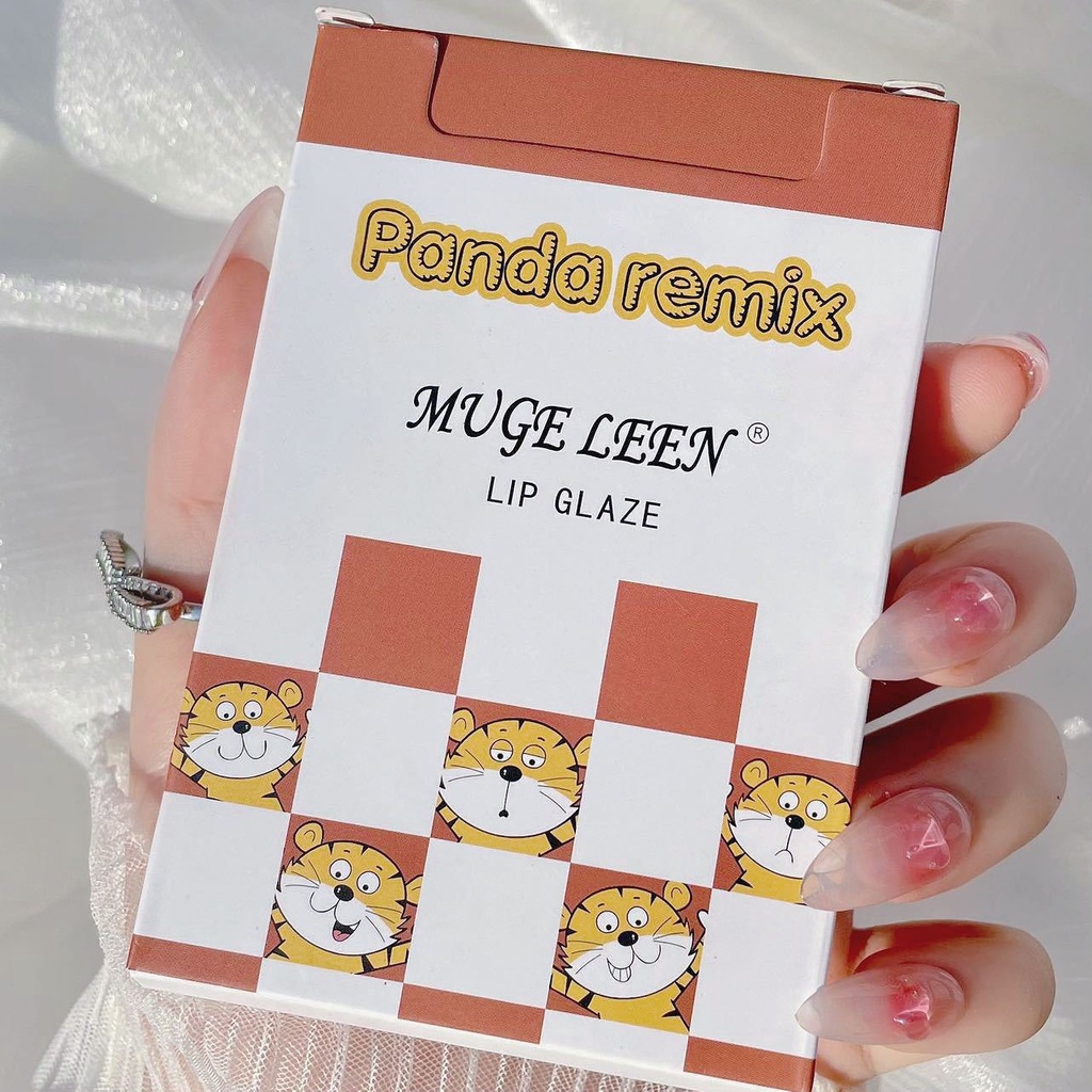 Set 5 Son Kem Lì PANDA REMIX MUGE LEEN