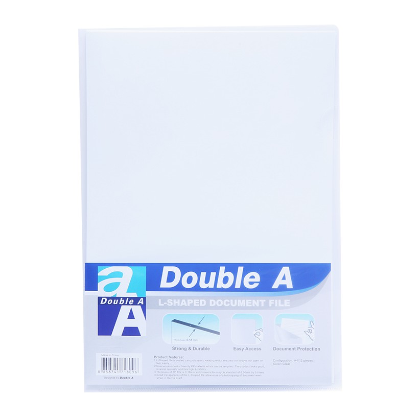 File hở 2 cạnh Double A( 12 chiếc/ tập)