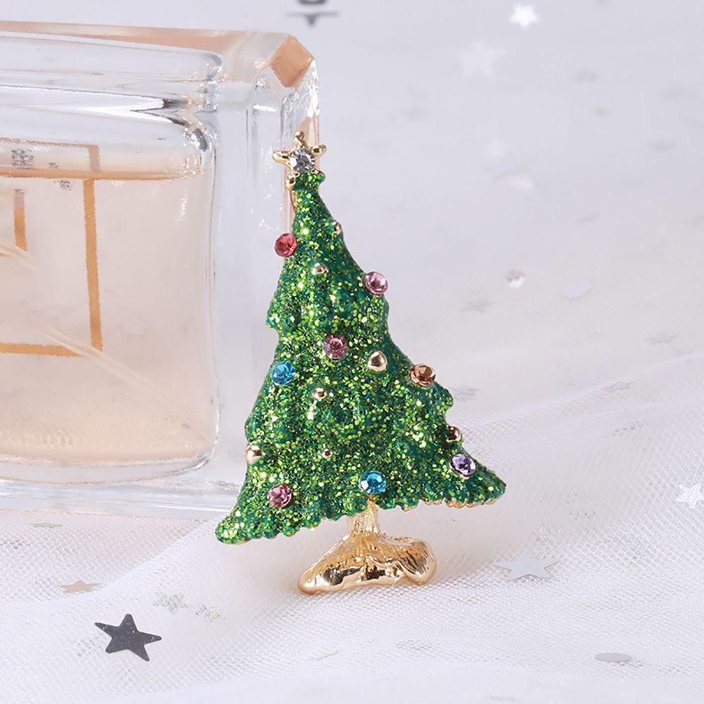 Trâm Cài Áo Hình Cây Thông Giáng Sinh Thời Trang Sáng Tạo|Ghim Cài Khăn Choàng Cổ Cho Nữ