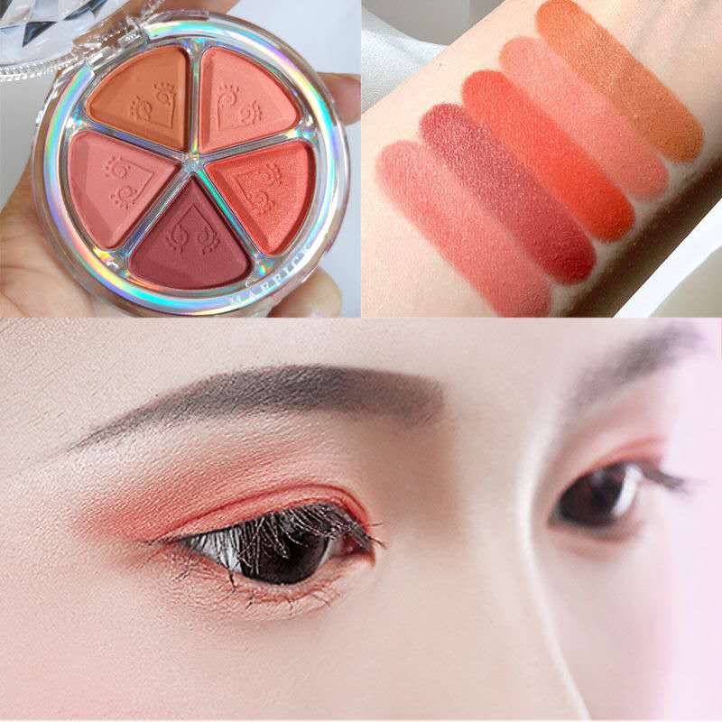 Bảng phấn mắt MAFFICK 5 màu tông nude tự nhiên có độ bóng cao thiết kế hình cánh hoa dành cho nữ mới bắt đầu trang điểm | BigBuy360 - bigbuy360.vn