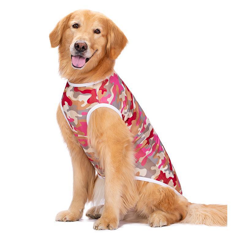 quần áo cho chó lớn mùa xuân và hè phần mỏng Golden Retriever Satsuma vừa cưng vest chống nắng