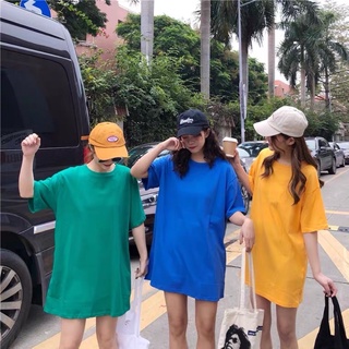 Áo thun Unisex phông trơn nam nữ tay lỡ form rộng oversize