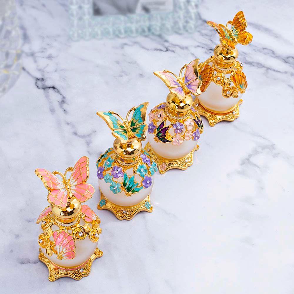 Chai Nước Hoa DANILO Rỗng Nắp Kim Loại Hình Bướm Phong Cách Ả Rập Cổ Điển