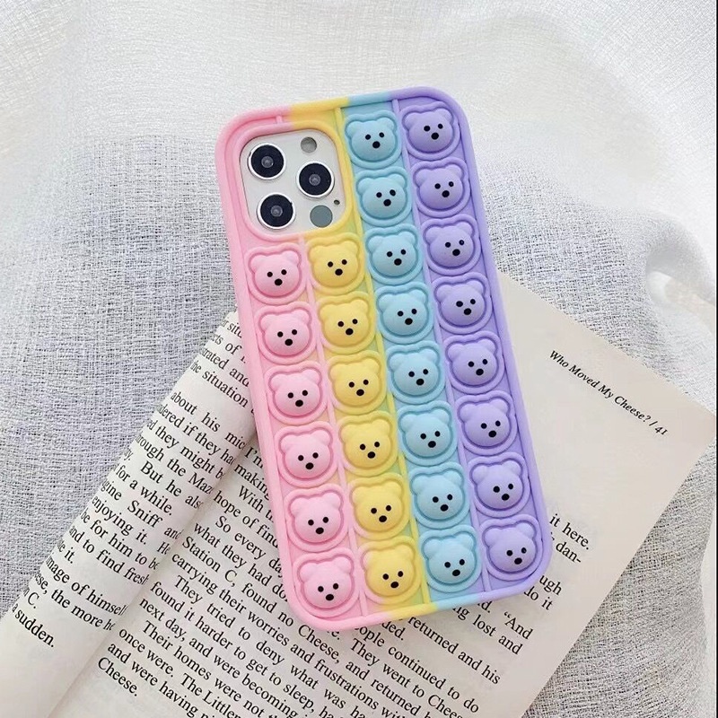 Ốp Điện Thoại Silicon Hình Gấu 3d Cho for iphone 6 6s 7 8 Plus X Xr Xs 11 12 Pro Max Se