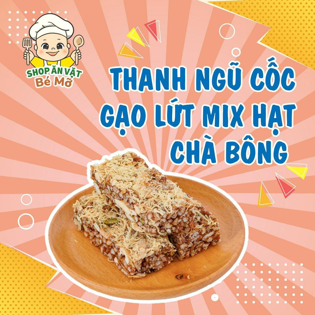 Thanh ngũ cốc gạo lứt mix hạt chà bông hộp 400g