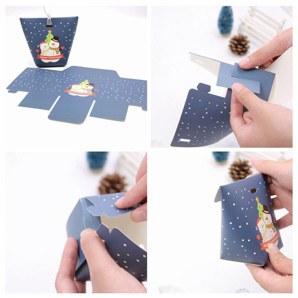 GOGOUP Set 12 Hộp Đựng Bánh Kẹo Hình Ông Già Noel