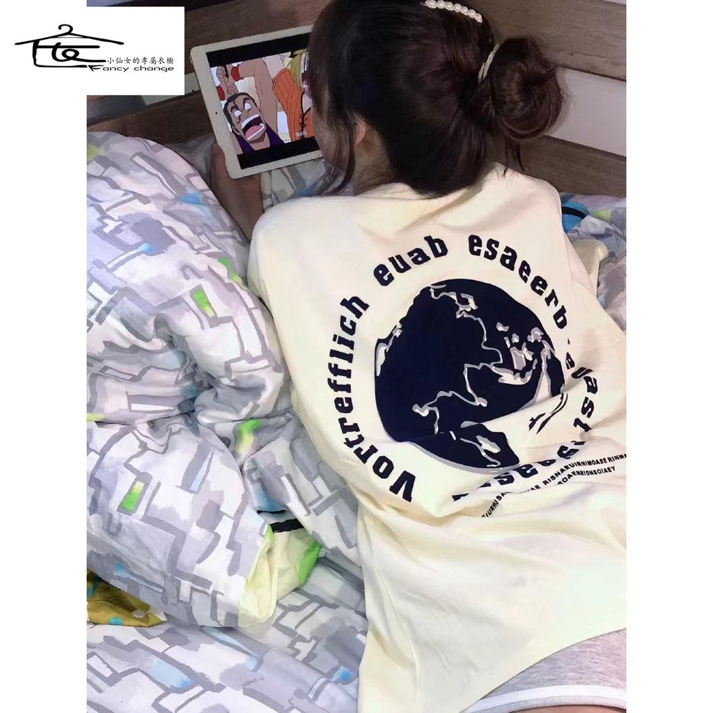 Áo Thun Tay Ngắn Dáng Rộng Thời Trang Mùa Hè Phong Cách Mới 2022 Cho Nữ