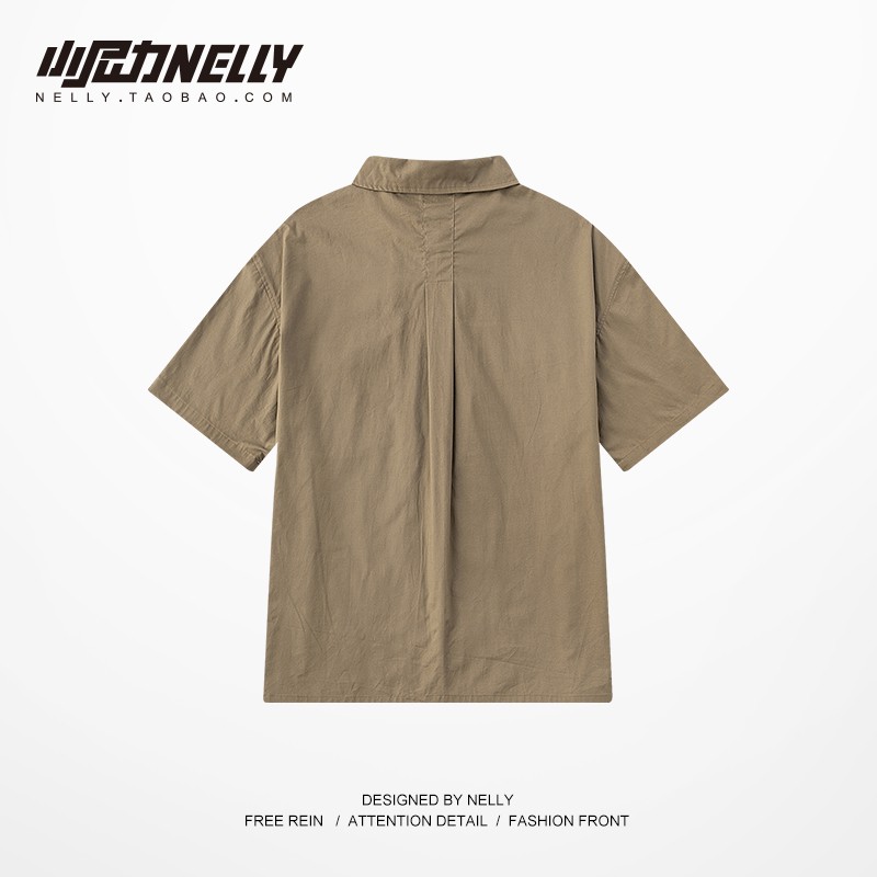 (A281) áo sơ mi ngắn tay nelly | BigBuy360 - bigbuy360.vn