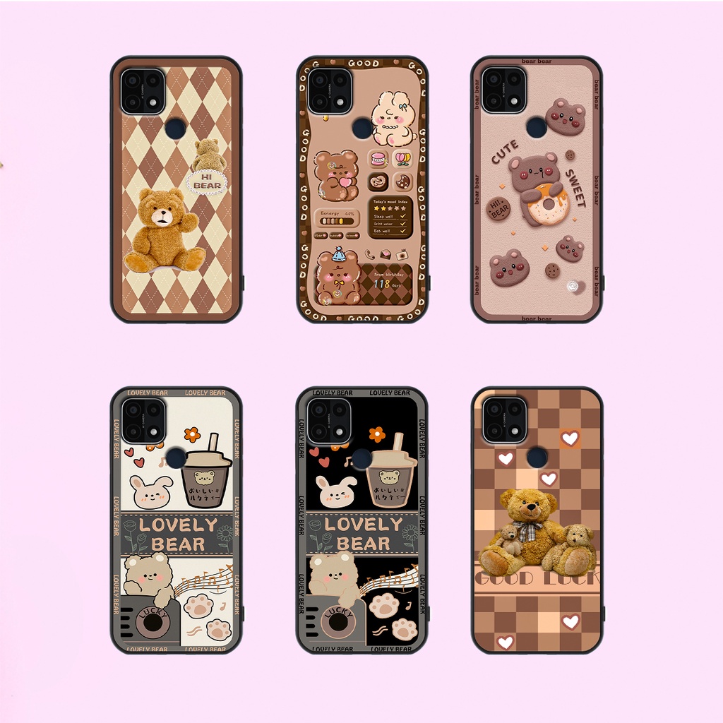 Ốp lưng Oppo A15 - Oppo A15s in hình gấu bear dễ thương, bền đẹp