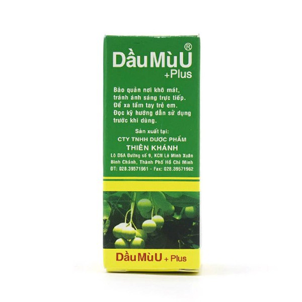 Dầu Mù U Plus Làm Mềm Mượt Da, Giảm Khô Nứt Nẻ Da 12ml