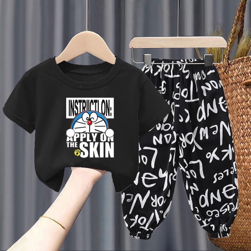 Bộ Quần Áo Thun Ngắn Tay Thời Trang Năng Động Dành Cho Trẻ